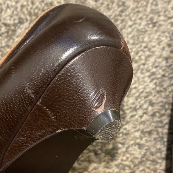 Aldo brown leather retro style kitten heel with pointed toe. Sz 38 - Picture 16 of 16